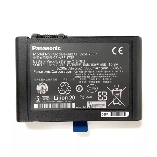 Genuine CF-VZSU73U Battery CF-VZSU73R for Panasonic Toughbook CF-D1 CF-VZSU73SP