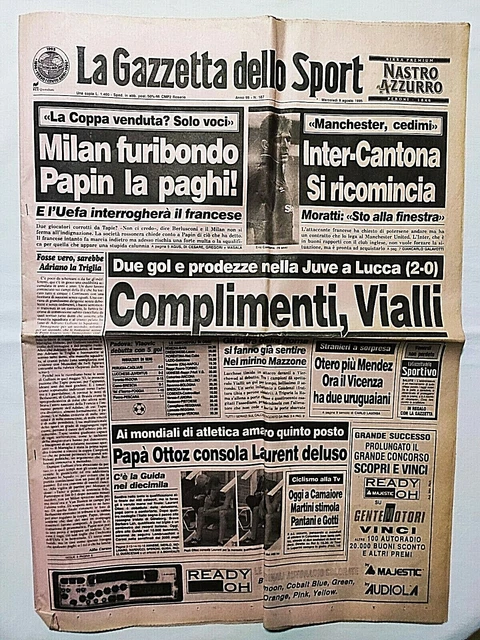 Gazzetta Dello Sport 9 Août 1977 – Capello Milan, Virdis, Cazzaniga Torino