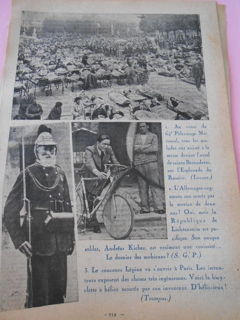 Concours Lépine La Bicyclette à hélice D'hélic-ieux ! Print 1936