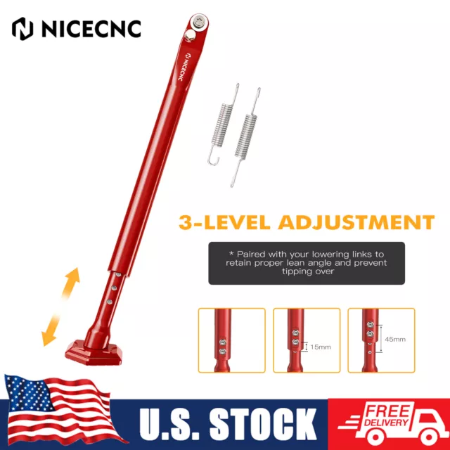 NiceCNC Lowering Adjustable Sidestand For Beta RR 125 200 250 300 2T 2013-2023