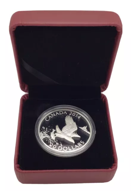 2014 Canada Bald Eagle with Fish Silver 1oz In Box COA $20 Proof