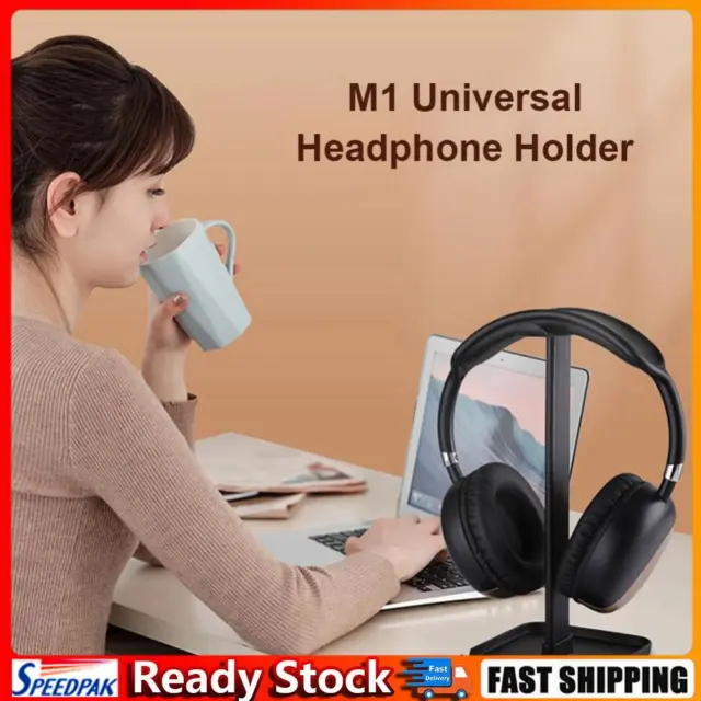 M1 Headphone Holder Hanger Earphone Desktop Display Stand Bracket (Black) Hot