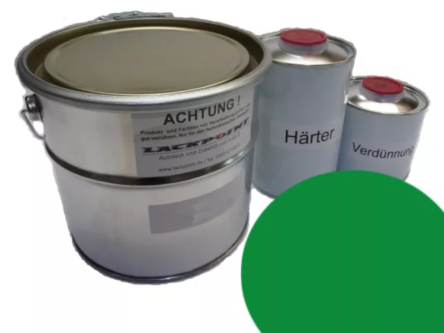 5 Liter Set 2K Car Paint GDR Meadow Green No Clear Varnish Ifa Classic Car Colo