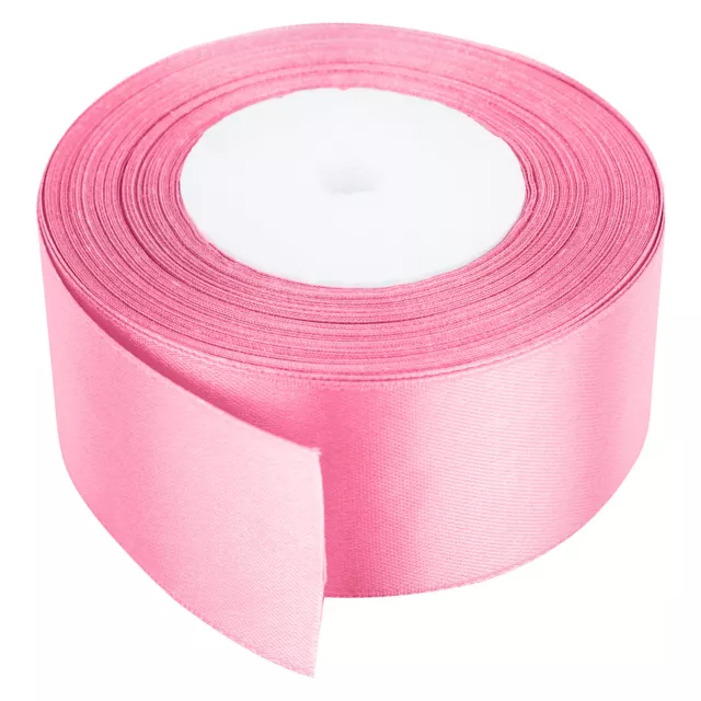 25 Metres Double Sided Faced Satin Ribbon Full Roll Reel 25mm 40mm 50mm Width