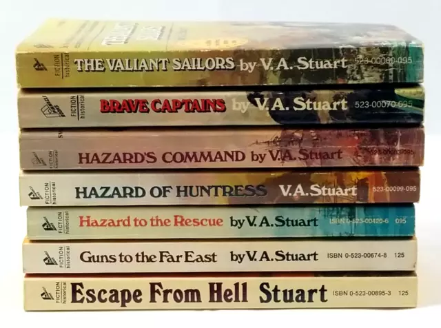 V A Stuarts Philip Horatio Hazard Series Lot of 7 Vintage Paperback Books Novels 3