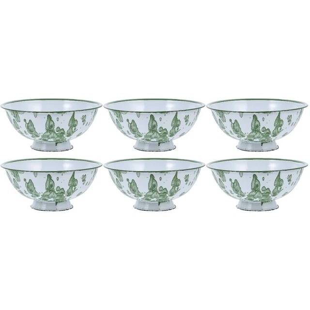 6 pz colino cesto ciotola smalto ciotola colander ciotole frutta brodo conciso