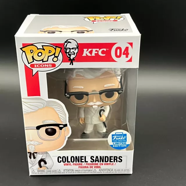 Funko Pop! Icons KFC Colonel Sanders #04 Limited Edition NEW