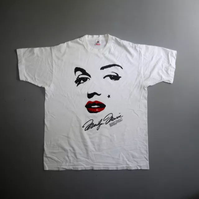 Vintage Marilyn Monroe Shirt Single Stitch Mens White 90s Fruit Of The Loom