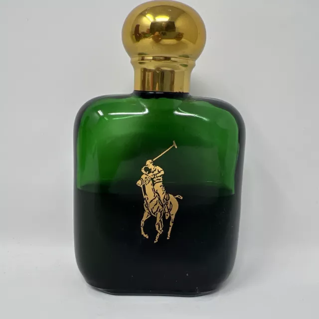 VINTAGE Ralph Lauren Green Bottle POLO 4 Oz 118ML Cologne EDT COSMAIR 1/2 Full