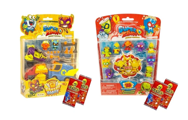 SUPERZINGS BLISTER PACK ~ RIVALS OF KABOOM SUPERZING SERIES 1 ~ PLUS 2 ...