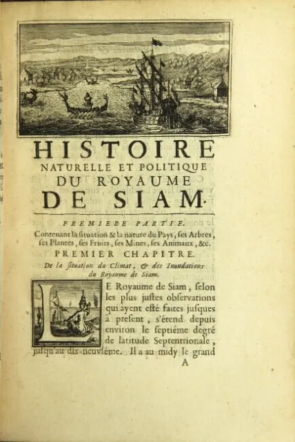 Nicolas Gervaise / Histoire naturelle et politique du royaume de Siam 1690 3