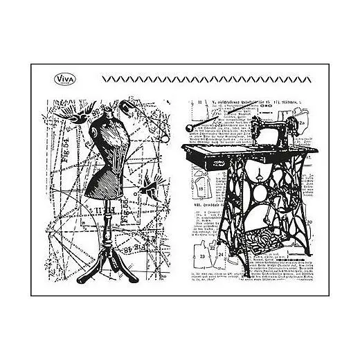 Viva Decor A5 Clear Stamps Set - Tailoring Backgrounds #84