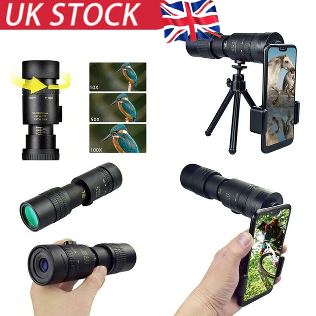 4K 10-300X40mm Super Telephoto Zoom Monocular Telescope HD Portable AU