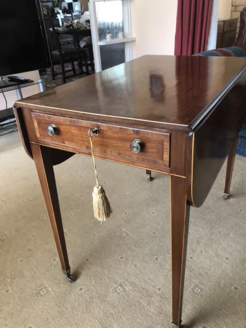 Georgian Pembroke Table, Figured Mahogany, Circa 1790