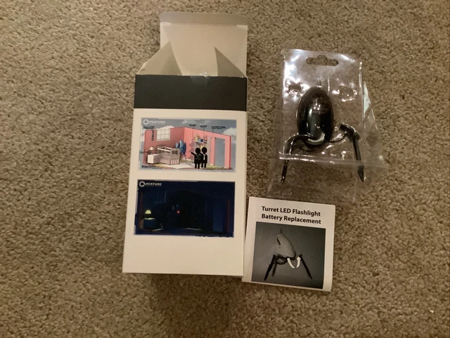RARE Valve PORTAL 2 Sentry TURRET convention exclusive BLACK thinkgeek STEAM !!!