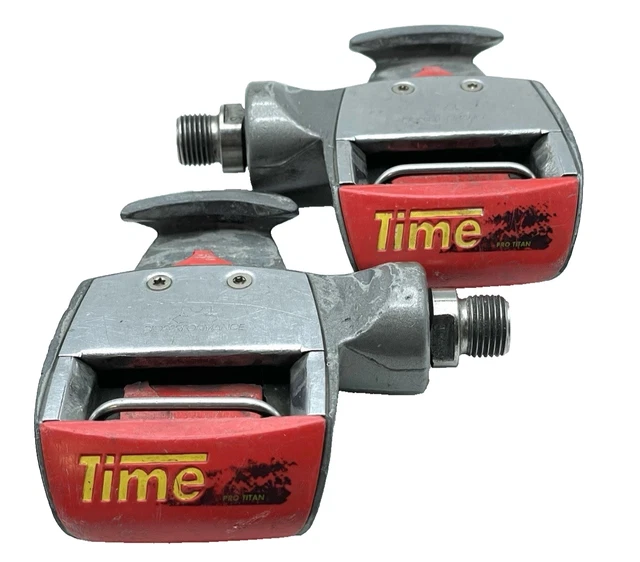 Pédales De Cyclisme Vintage Time Equipe EQ Titan – Sans Clip, Axe 9/16, Titane, France