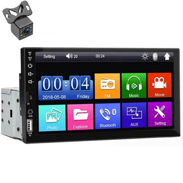 Car Stereo Touch Screen Radio Bluetooth MP5 Player Wireless Carplay Android Auto