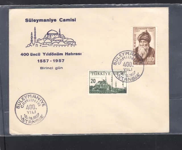 Turkey  1206-07   on  cachet  cover