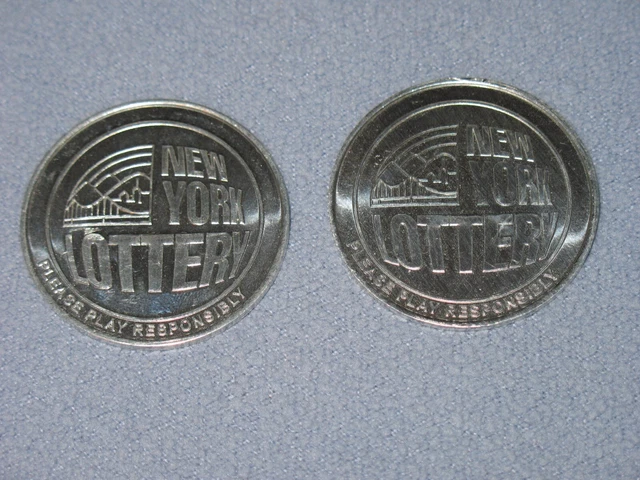 3 New York State Lottery - Scratcher Coins - Brand New - 2023 - Collectible !