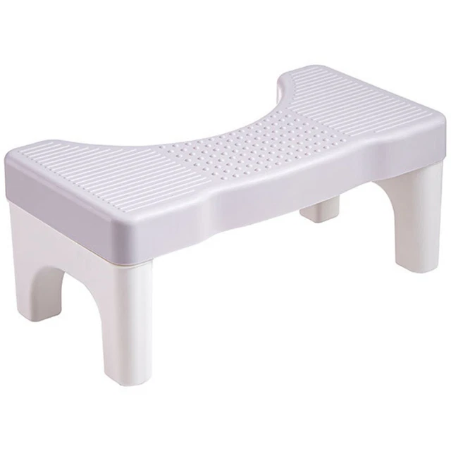 Sgabello Da WC In Legno AZEN Per Adulti – Altezza 17,8 Cm, Portatile, Antiscivolo, Portata 181 Kg - 5