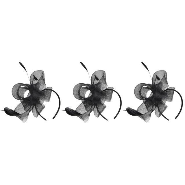 3x Accessorio Capelli Donna Fascinator Cappello Tea Party Fascinator