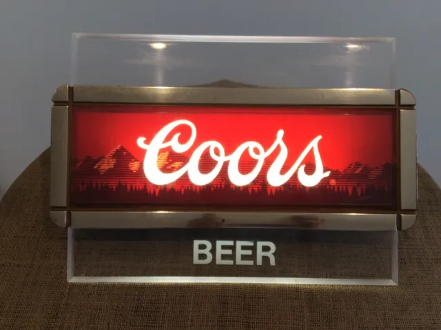 Coors Beer Lighted Bar Sign, 1988