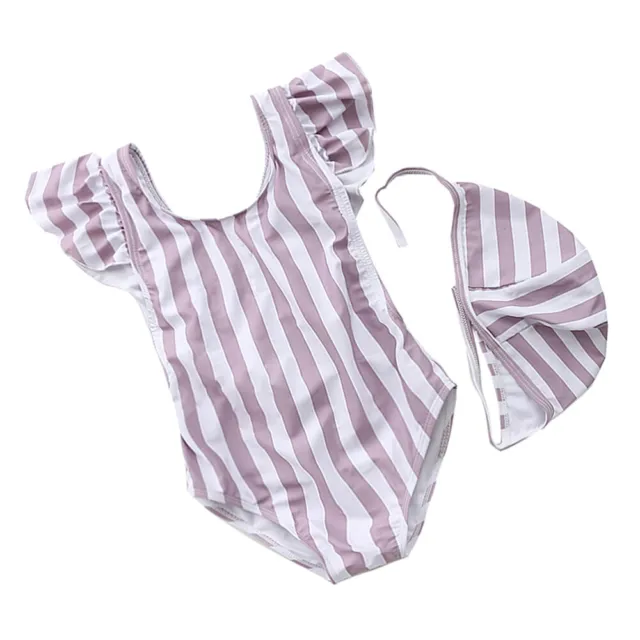 Costume da bagno monopezzo bambina neonato bambini neonato bambine neonato a righe