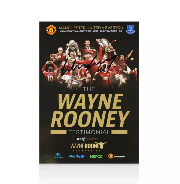 Wayne Rooney Signed Programme - The Wayne Rooney Testimonial Autograph