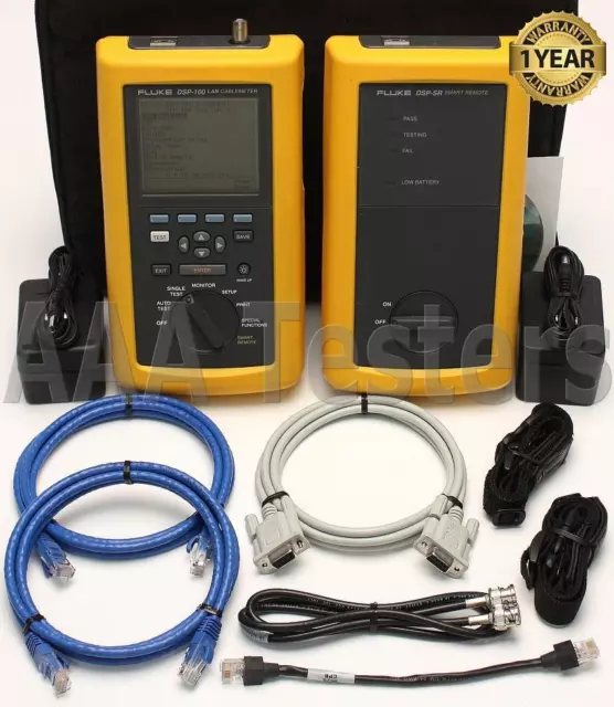 Fluke Networks DSP-100 Cat5 LAN Cable Tester Digital CableMeter DSP100 DSP 100