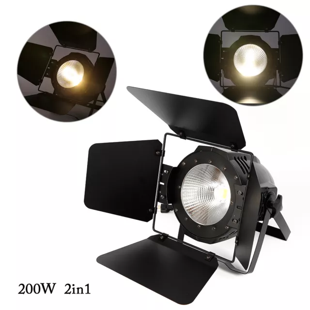 200W COB LED Par Light DMX Stage DJ Light Audience Blinder Light avec couvercle