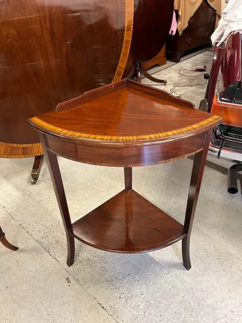 Super Quality Mahogany Regency Revival Corner Side Table