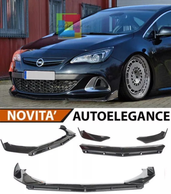 OPEL ASTRA J FRONTSTOßSTANGE SPLITTER LOOK GLÄNZEND SCHWARZ RS - 3P