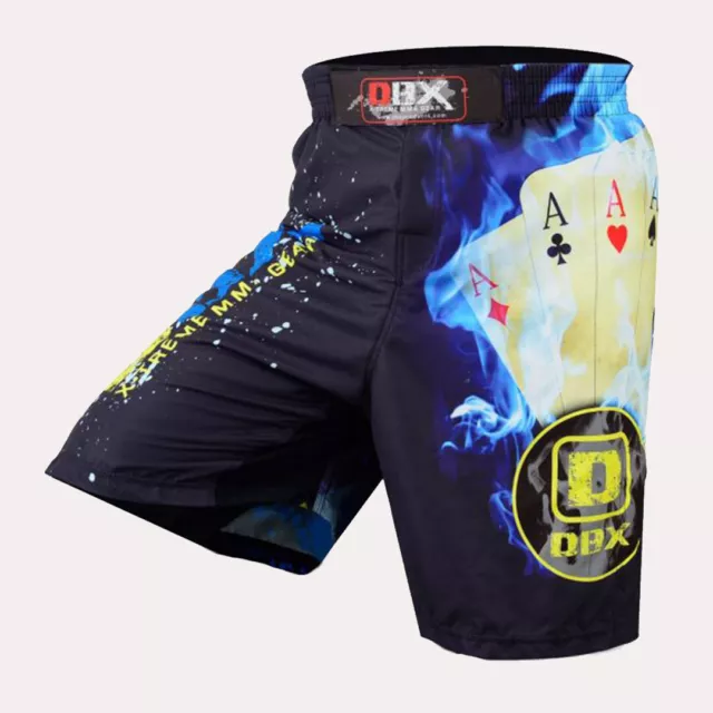 MMA Shorts Kick Boxing Grappling Mens Muay Thai Cage Fighting Sublimated Aces