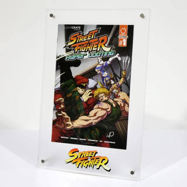 Street Fighter Single Acrylic Comic Display Stand *Comic Not Included