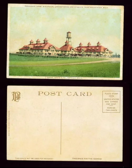 Unused Postcard – ‘Parkedale Farm’ – Detroit, Mich