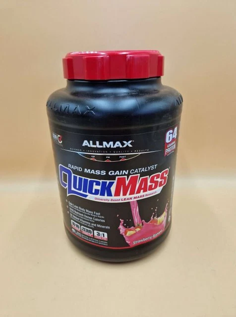 ALLMAX QUICK MASS Gainer Erdbeere-Banane 2720g MHD 09/2024+