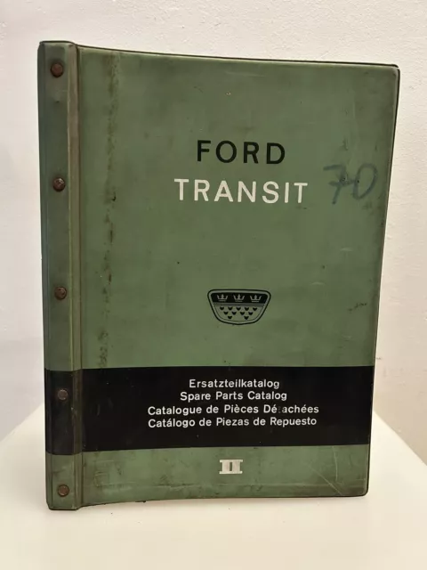 Ancien catalogue pièces , ford transit 1970,  document officiel atelier, garage