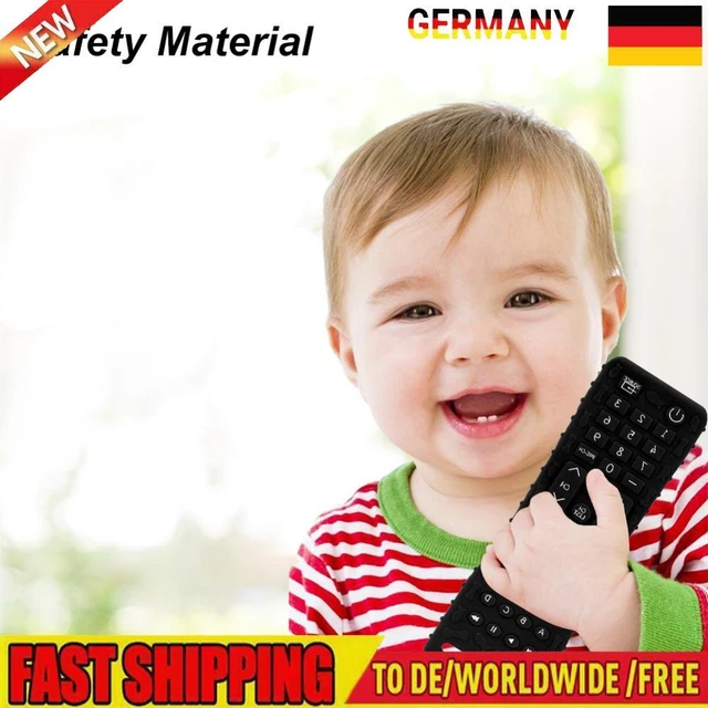 Teething Chew Toy BPA Free Teether Toys Black for Dental Care for Newborn Infant