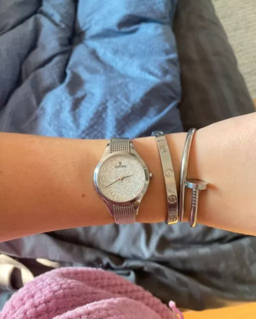 Montre argent hotsell strass femme