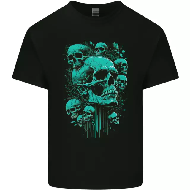 Skull Time Gothic Heavy Metal Rock Music Biker Kids T-Shirt Childrens