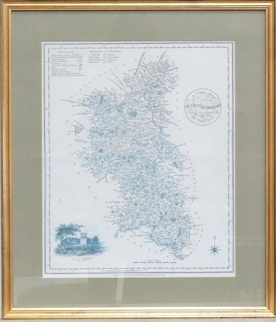 Modern Reproduction of an Antique map of Buckinghamshire