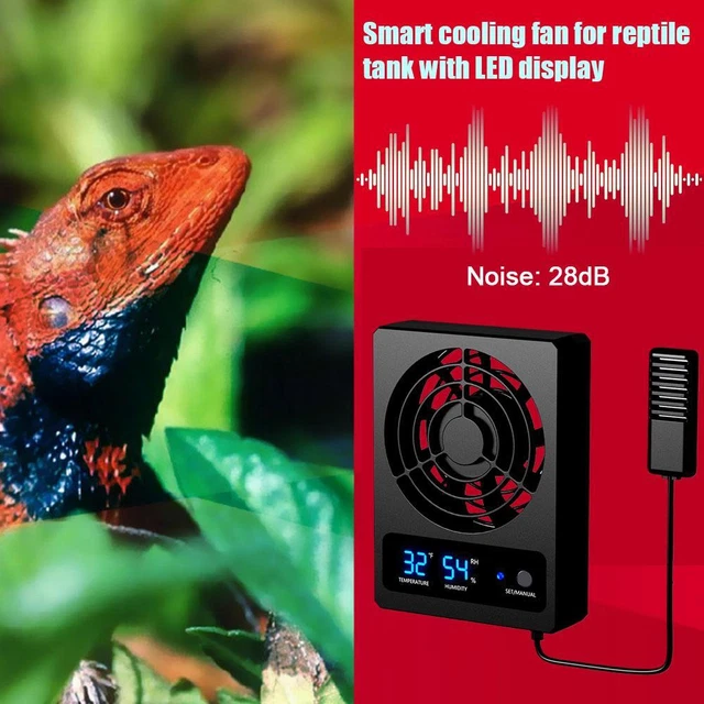 1X Ventilation Fan For Reptile Enclosure, Dehumidifier For Rainforest W7I4