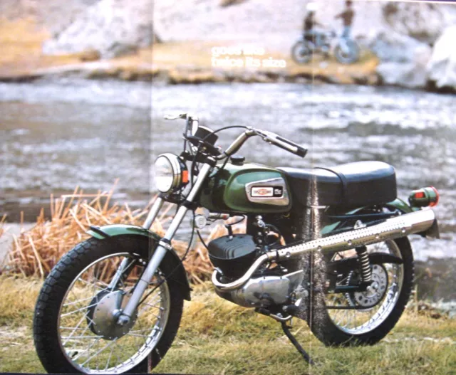 1971 Harley Davidson Rapido 125cc Original Brochure 71 Motorcycles