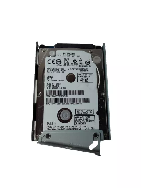 250GB Hard Drive With Caddy Bracket For Sony PS3 Super Slim 4001C 4001B 4301C