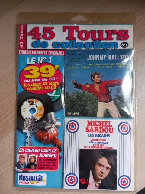 johnny hallyday 45T De Collection Johnny /sardou Neuf Scellé