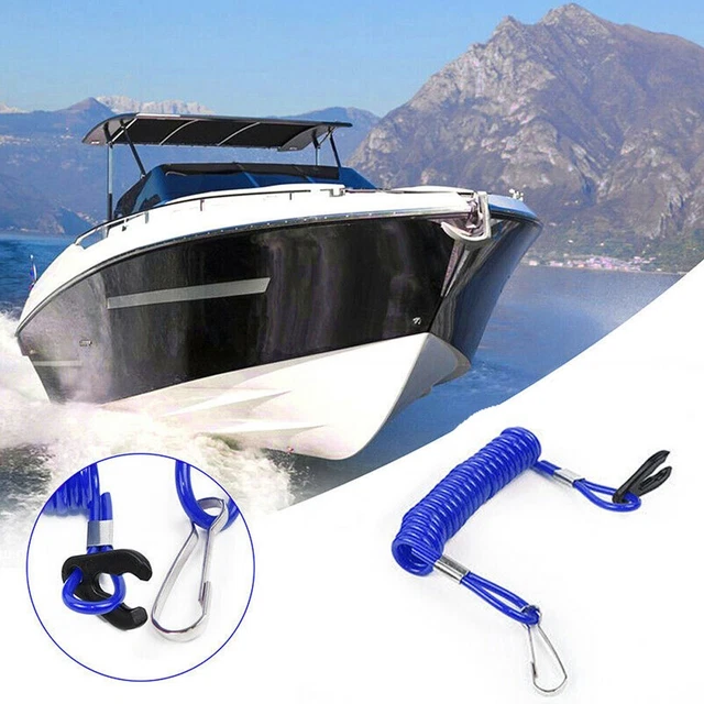 Kuuleyn Hors bord Kill Stop Étanche RC Moteur Bateau D'urgence Interrupteur D'arrêt avec Corde Moteur Kill Stop Interrupteur avec Cordon