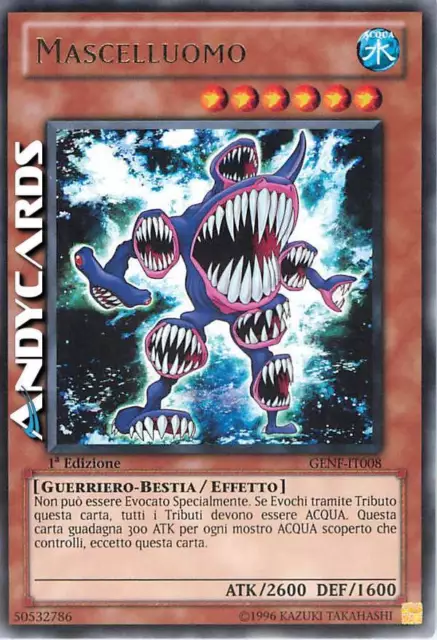 Mascelluomo ☻ Rara ☻ GENF IT008 ☻ YUGIOH ANDYCARDS