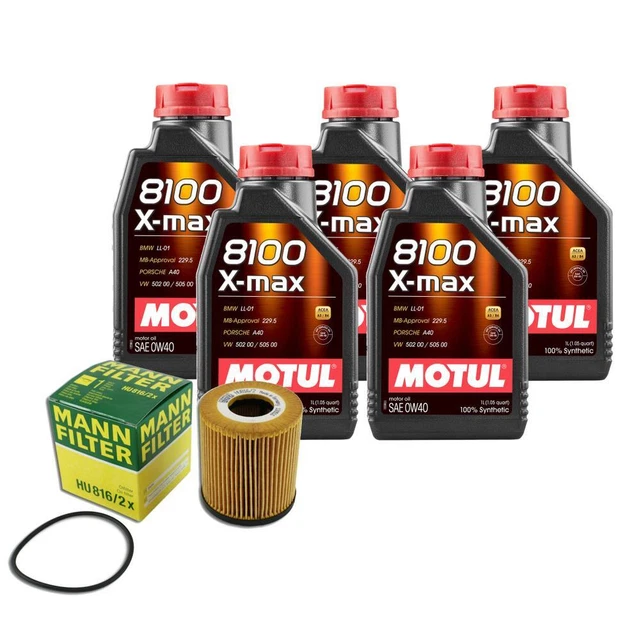 MOTUL + OEM Engine Oil Change Kit (0W40) (5 Liter) (XMAX 8100) 299.