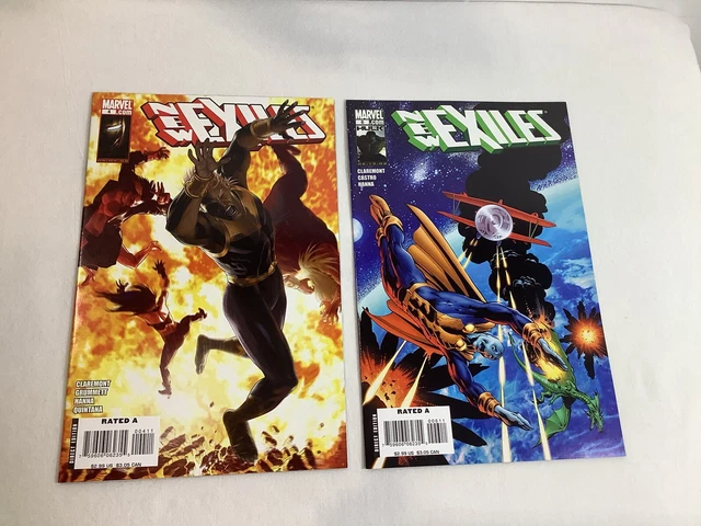 New Exiles #4 ,#6 Marvel Comics 2008 Chris Claremont