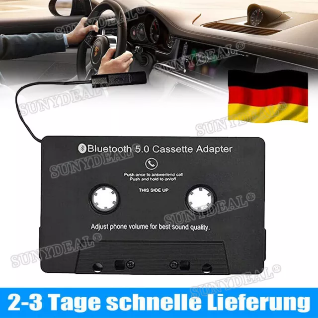 Bluetooth 5.0 Kassettenadapter Auto Audio Cassette Adapter MP3 Freisprechanlage